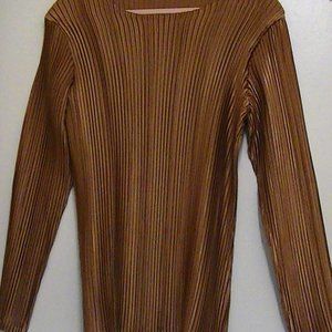 Pleated Gold Top - Medium - French